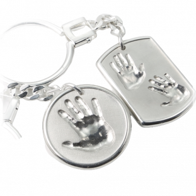 LittleTouch - Personalisierter Schmuck Schlüsselanhänger 3D Abdruck
